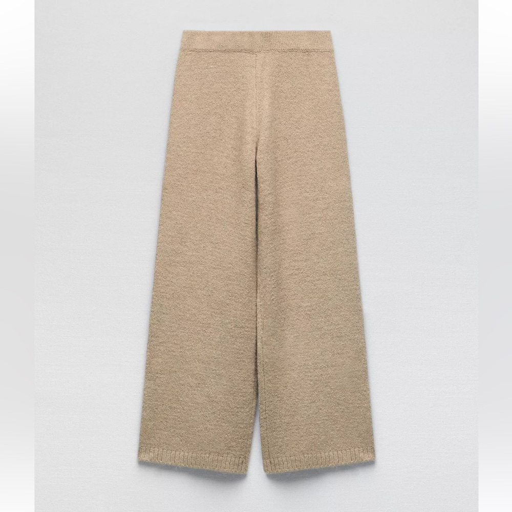 Zara Tan Wide Leg Pants